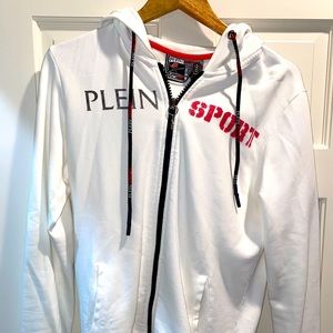 Philipp Plein Hoodie Jacket. White. Size M. New.